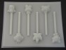 455sp Mooshy Monsters Chocolate or Hard Candy Lollipop Mold
